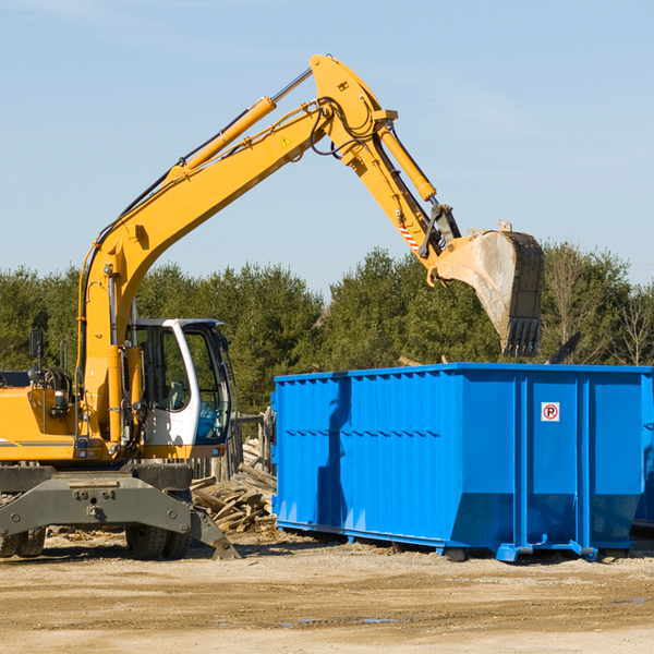 how does a residential dumpster rental service work in Kirklin